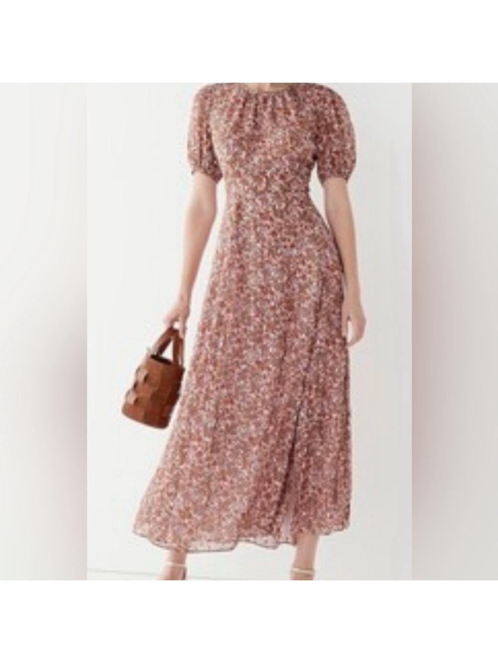 J. Crew Pink and Brown Floral Maxi Dress Brand New. Autumn 🍂 colors.